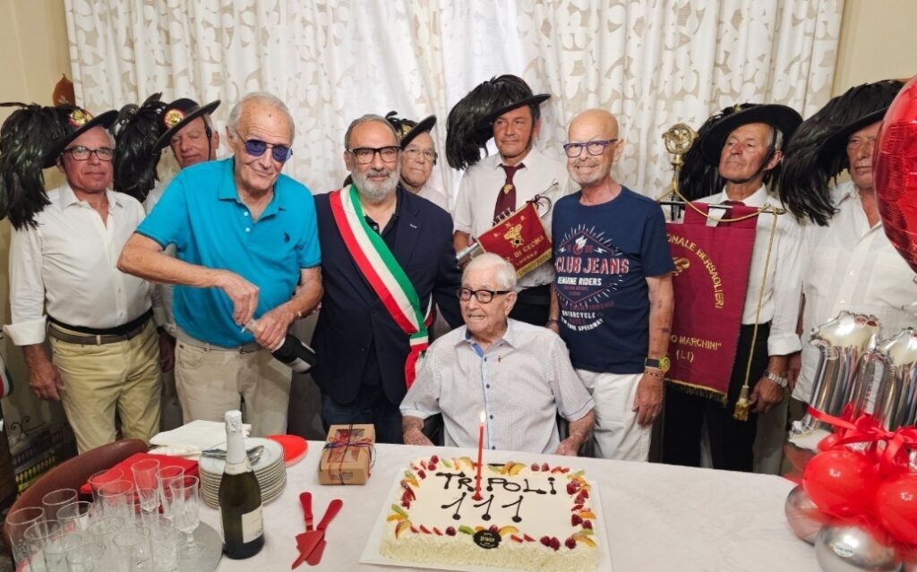 Tripolino compie 111 anni, a Cecina l’uomo più anziano d’Italia