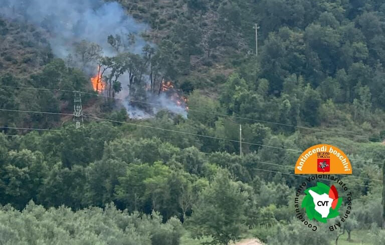 Vasto incendio a Sassetta, denunciato operaio forestale