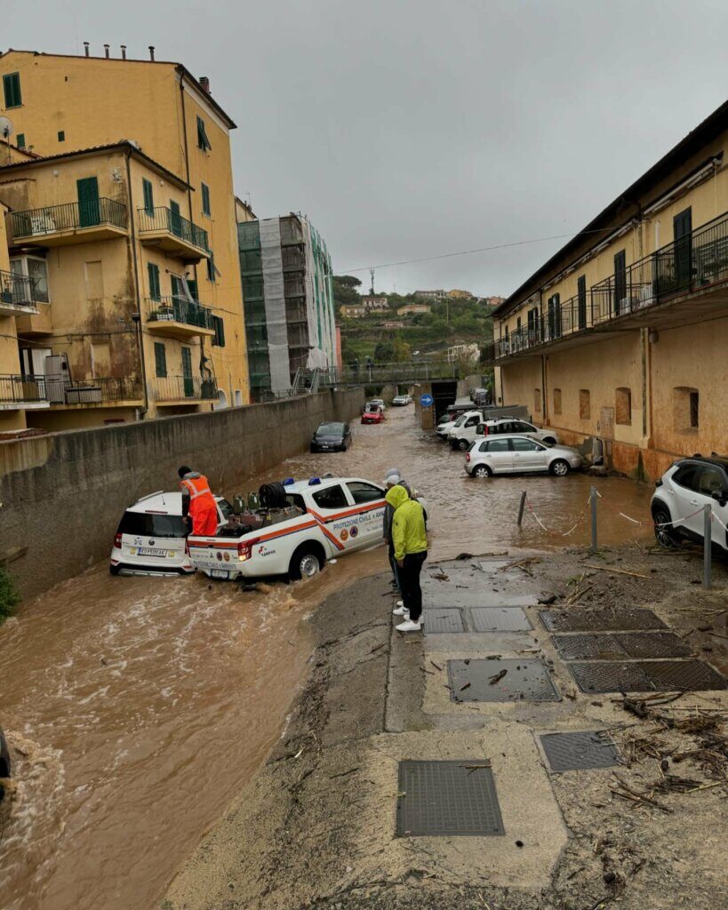 Nubifragio all’Isola d’Elba, allagamenti e frane a Rio Marina