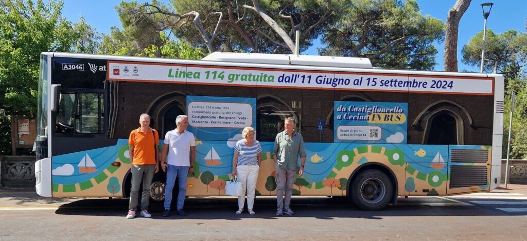 Da Castiglioncello a Cecina in bus: torna il servizio gratuito per andare al mare