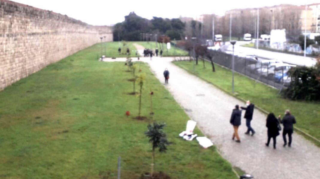 Inaugura il nuovo percorso ciclabile lungo il parco delle Mura Lorenesi