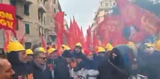 Ex Ilva, a Genova il corteo degli operai. Appello di Salis: “No alla violenza”