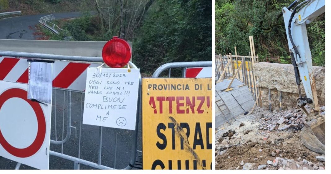 Parrana San Martino chiusura strada Livoro